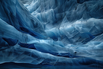 Poster - Closeup ice surface texture. Background image. Created with Generative AI technology.