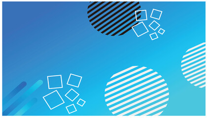 Poster - abstract blue background with geometric shapes and place for your text. resources graphic background element design. Vector illustration with a geometric pattern theme