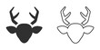 Deer sign icon vector illustration design