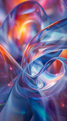 Wall Mural - Abstract Swirling Colors in Motion