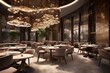 3d rende render luxury restaurant cafe