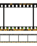 Fototapeta  - Vector illustration of photographic analog film border with barcodes