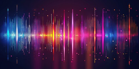 Music, notes, sound wave frequency, digital equalizer, audio, background, wallpaper.