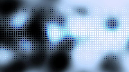 Aufkleber - Abstract background with glossy blue dots and blur background. Seamless looping motion design. Video animation Ultra HD 4K 3840x2160