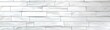 © Sabina Gahramanova - White ceramic tile background, seamless pattern with white bricks. White horizontal tile pattern with a seamless texture of rectangular shapes for bathroom or kitchen wall decoration.