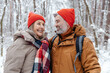 © zinkevych - Happy mature couple in a snowy forest