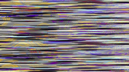 Poster - Old Retro TV - Static tv black and white noise caused by bad signal reception. Loop animation