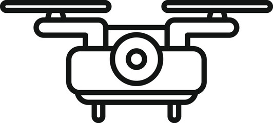 Poster - New modern operator icon outline vector. Control creative layout. Livestream scene