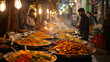 Food street is the cultural heritage of Peshawar Pakistan, generative ai