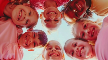 Poster - A group of children standing in a circle