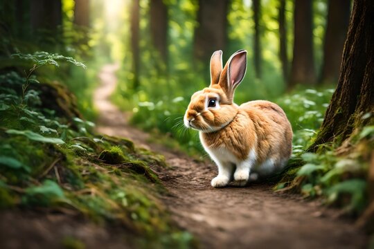 rabbit in the forest