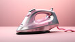 © Ирина Рычко - white Steam iron on bright colour background