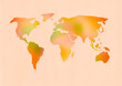 © Nadine Greeff - World map illustration bright and colorful