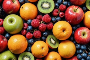 Wall Mural - fruits and vegetables