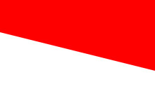 Indonesia Flag - Rectangular Cutout Of Rotated Vector Flag.