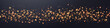 Orange glittering dots, particles, stars magic sparks. Dust cloud flare light effect. Orange luminous points with smoke. Vector particles on transparent background