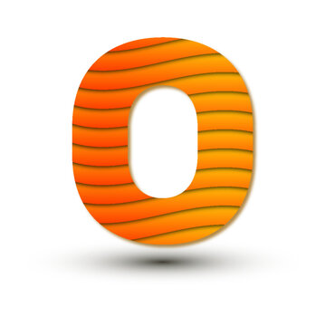 Vector Number 0 Colorful Gradient Design