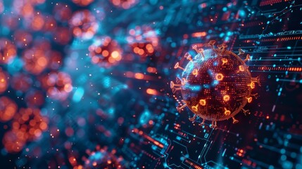 Poster - cyber threats such as malware, spyware, and phishing posing a risk in the online environment.