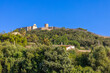 Blick auf die mittelalterliche Festung von Capdepera, Mallorca