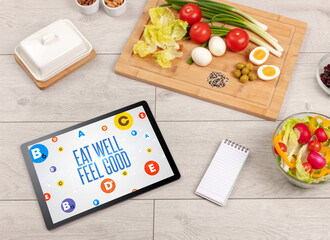 Wall Mural - Healthy Tablet Pc compostion