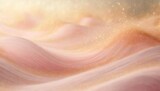 abstract pink swirl waves background golden particles in light b