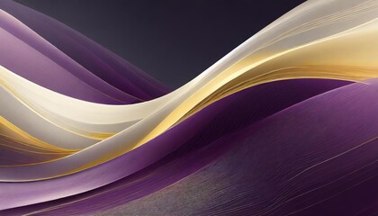 Wall Mural - purple abstract background with wavy lines and curves in the center of the image with a black background and a purple background with a white border