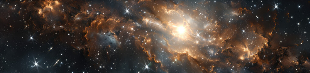 Canvas Print - radiant star cluster and nebula