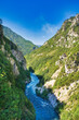 Gebirgsfluss in den albanischen Alpen