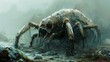 mist of menace: a spider monster's reign in the foggy swamp