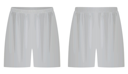 Sticker - Grey  male shorts. vector illustration