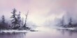 A tranquil morning mist over a gradient background, transitioning from pale lavender to deep eggplant purple, offering a serene canvas for artistic expression.