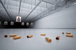 © Dabarti - Detailed View of Scattered Bullet Casings at an Indoor Firing Range Target Area