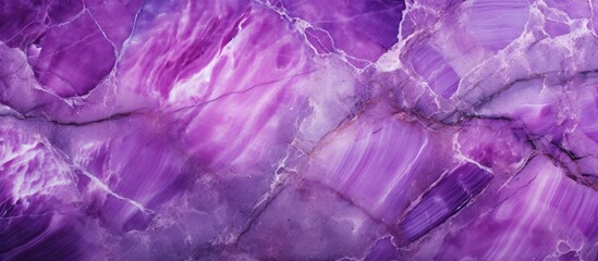 Canvas Print - Purple marble with a very large slab of marble on top