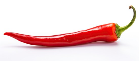 Poster - Red chili on white surface