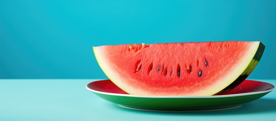 Sticker - Watermelon slice on plate