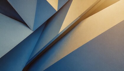 Canvas Print - blue abstract background design texture detail on geometric layered triangle shapes rectangle banner or blue paper in abstract modern art business pattern for product or creative website