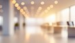 blurred empty open space office abstract light bokeh at office interior background for design
