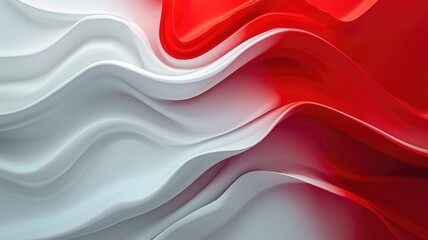 The abstract picture of the two colours of red and silver colours that has been created form of the waving shiny smooth satin fabric that curved and bend around this beauty abstract picture. AIGX01.