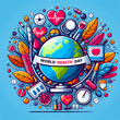 Realistic world health day design, Realistic world health day banner design