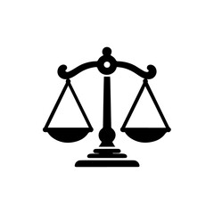 Wall Mural - Justice scales icon