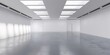 3d rendering of a white empty room interior with ceiling lights contemporary architecture background concept minimalist design for the interior