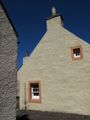 Cullen - view of the traditional old fishing village - Architectural details - Moray - Scotland - UK