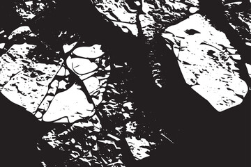  BLACK AND WHITE ROCK TEXTURE