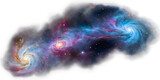 Fototapeta Londyn - An abstract representation of a cosmic nebula Transparent Background Images 