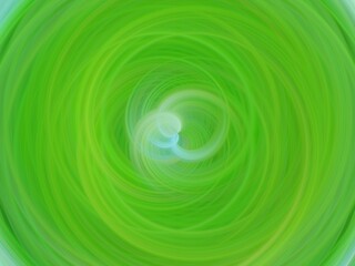 Poster - Background with vortex, wheel shapes, green color - abstract graphic with effect of depth, space, motion, rotation and blur. Topics: texture, pattern, abstraction, computer art, mixing colors