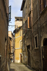 Wall Mural - Vintage houses in downtown of Tivoli, Italy	
