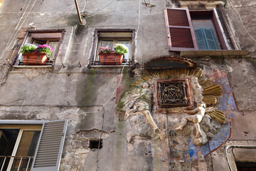 Wall Mural - Vintage house in downtown of Tivoli, Italy	
