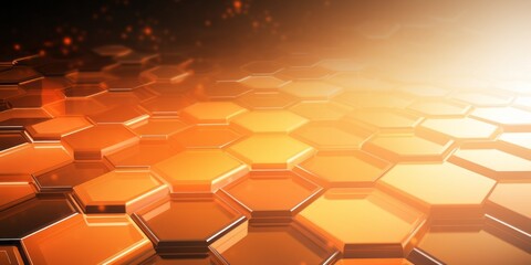 Wall Mural - Abstract background with hexagons. Honeycomb pattern.