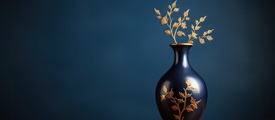 Wall Mural - There is a vase with a plant in it on a table
