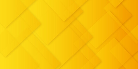 Poster - Abstract modern orange and yellow pattern geometric luxury gradient line background random square shape design. 3d shadow effects, modern design template background. layered geometric triangle shapes.